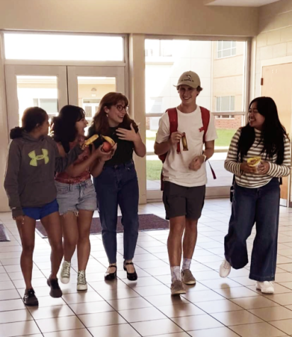 Science Hill students enjoy Second Chance breakfast in the 9th grade wing.