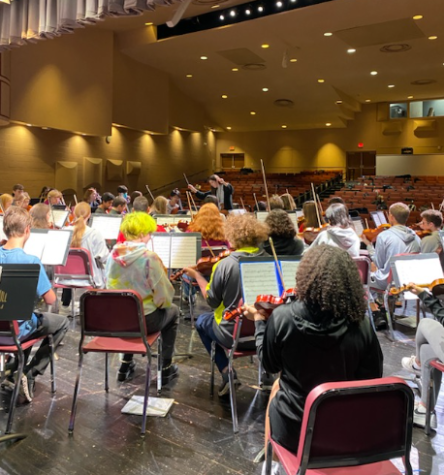 Rehearsal goes smoothly with Ms. Belt as the orchestra prepares for their winter concert in less than a month